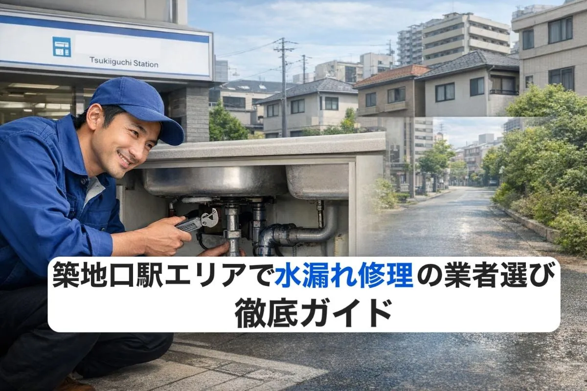 築地口駅エリアで水漏れ修理の業者選び徹底ガイド