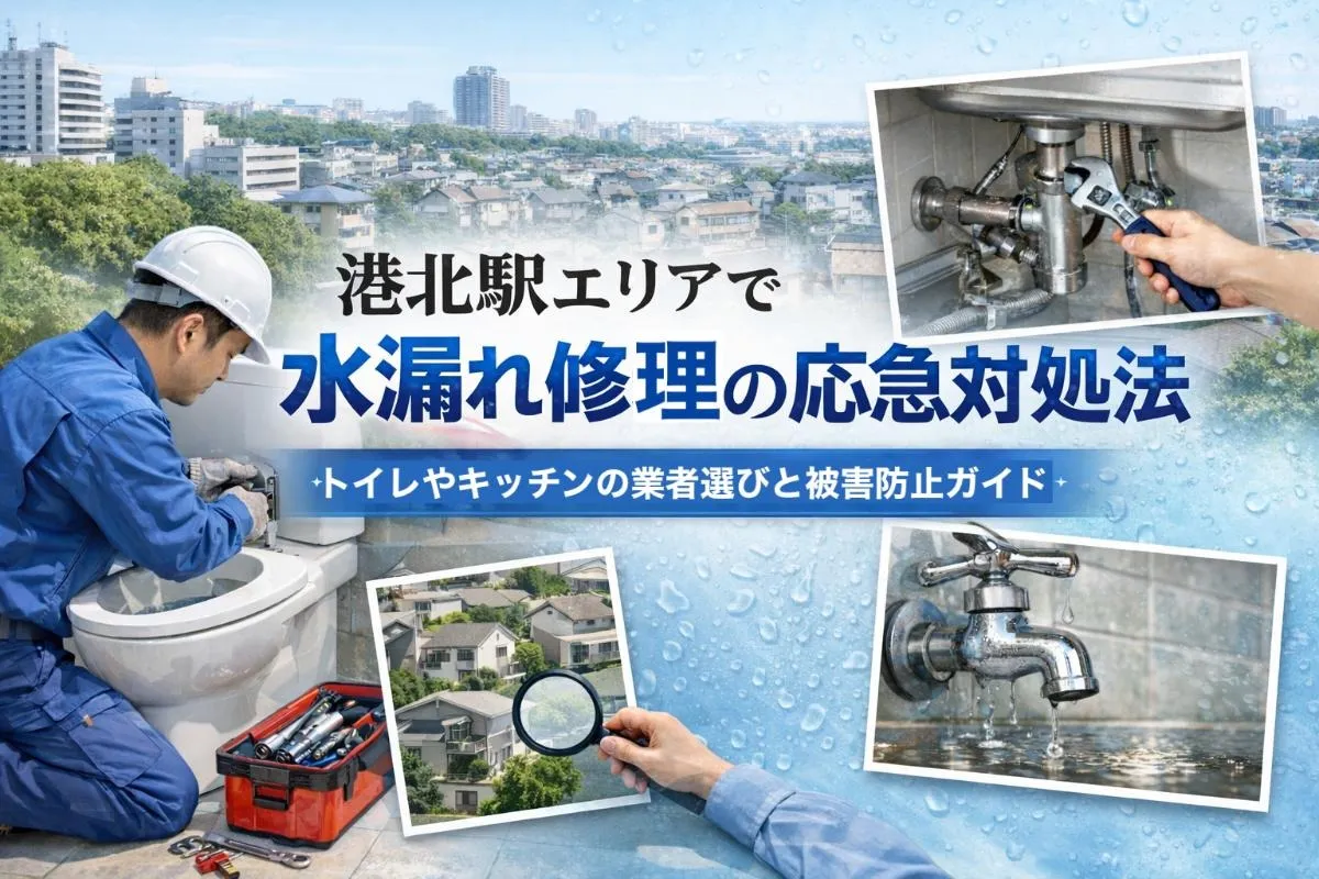 港北駅エリアで水漏れ修理の応急対処法|トイレやキッチンの業者選びと被害防止ガイド
