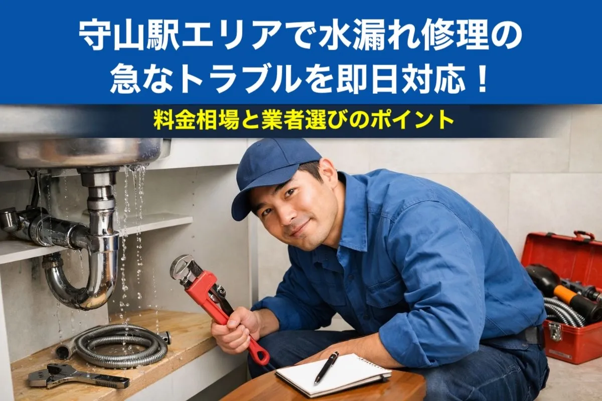 守山駅エリアで水漏れ修理の急なトラブルを即日対応!料金相場と業者選びのポイント