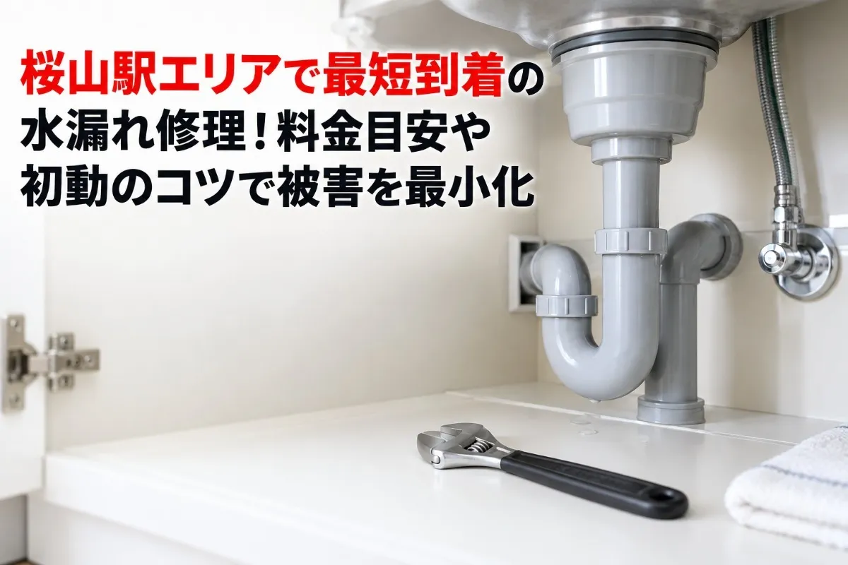 桜山駅エリアで最短到着の水漏れ修理!料金目安や初動のコツで被害を最小化